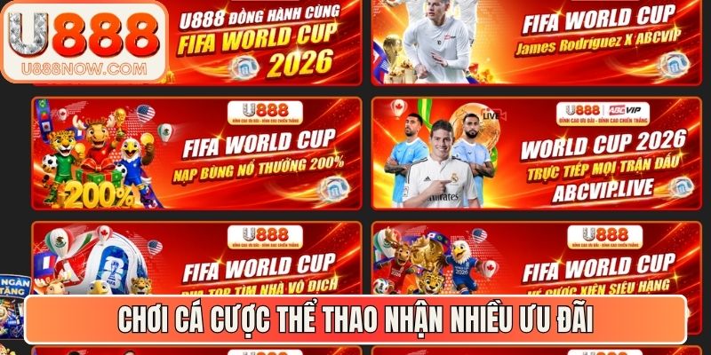 Chơi cá cược thể thao nhận nhiều ưu đãi