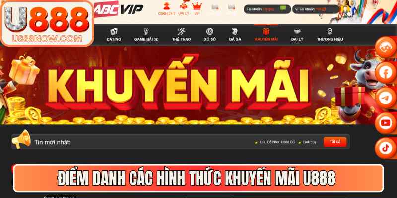 Điểm danh các hình thức khuyến mãi U888