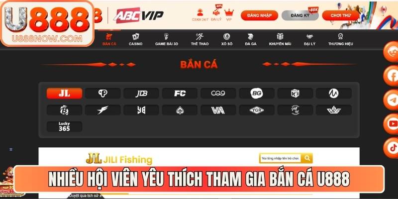 Nhiều hội viên yêu thích tham gia bắn cá U888