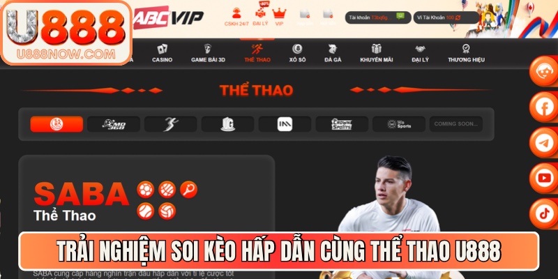 Trải nghiệm soi kèo hấp dẫn cùng thể thao U888